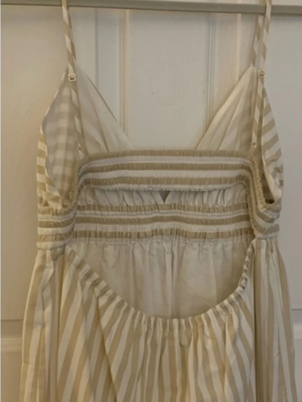 Banana Republic Cream Striped Maxi Sundress - Picture 3 of 4